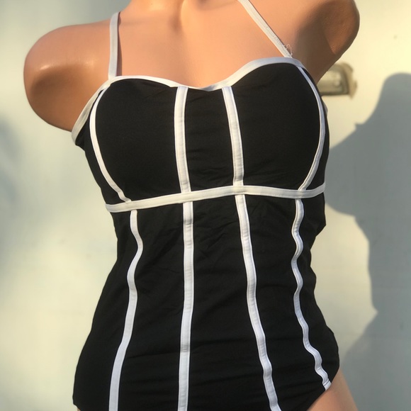 JAG one piece swimsuit black white sport swim - Picture 8 of 12